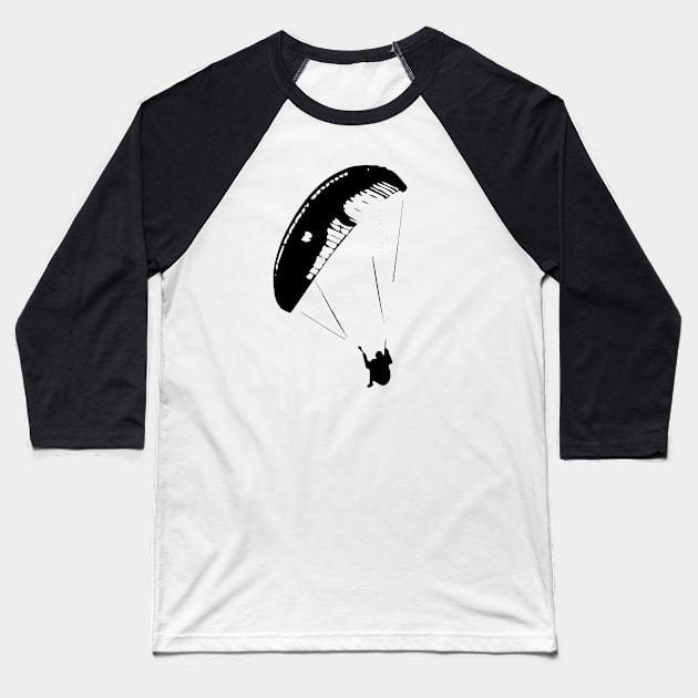 Paragliding / Swiss Artwork Photography Baseball T-Shirt by RaphaelWolf